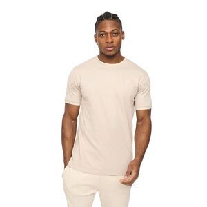 Crosshatch Mens Preece T-Shirt / Light Stone